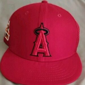 New Era Mens Red Logo Cap